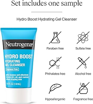 Amazon.com: Neutrogena Hydro Boost Skincare Set, Hydro Boost Water